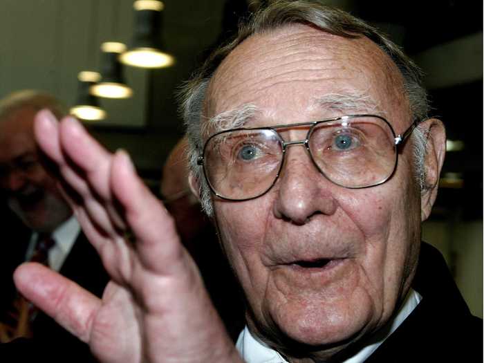 Ingvar Kamprad was raised on a farm in Sweden before founding IKEA.