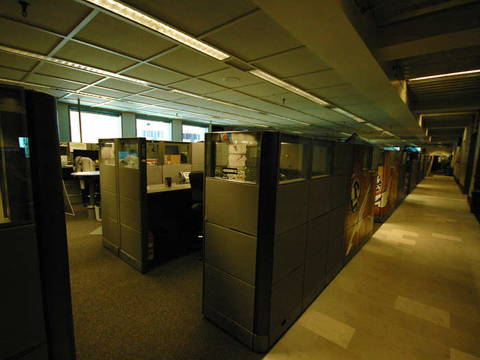 ... With cubicles abound, it looks like your standard office space.