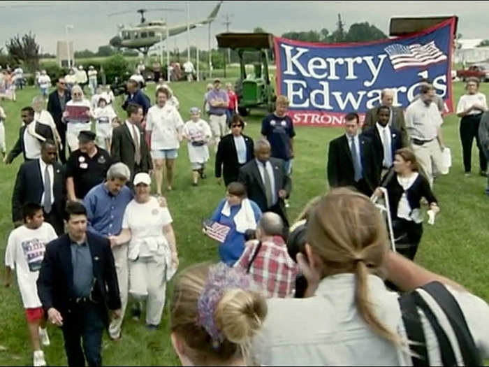 The agents monitor crowds for strange behavior during unplanned campaign stops, which often become chaotic and loud.