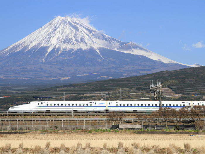 Today, the newest bullet trains can make the trip in just two and half hours...