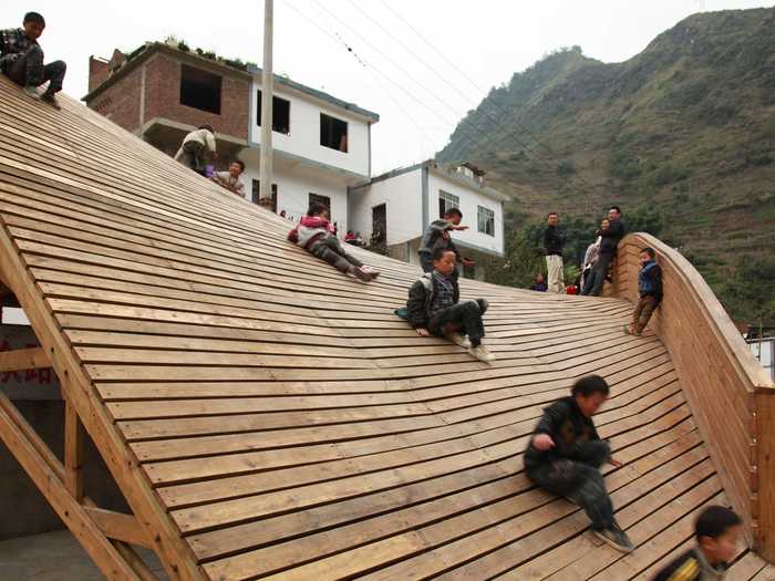 BEST SMALL PROJECT: The Pinch by Olivier Ottevaere and John Lin, Department of Architecture at the University of Hong Kong, Yunnan Province, China