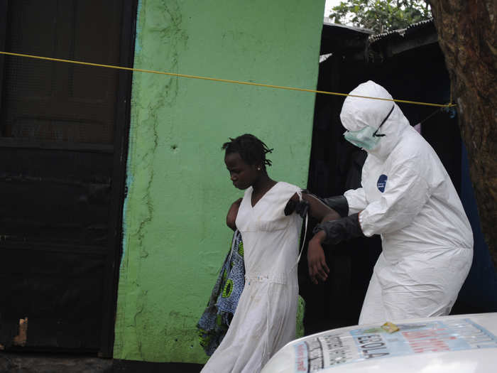 Meanwhile, health workers continue to tend to the sick, like this woman, from Monrovia, Liberia, who is suspected of having the virus. So far, the World Health Organization reports a case count of more than 7,000 for Guinea, Liberia, and Sierra Leone combined.