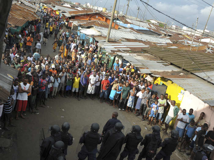 At the peak of the protests in August, police fired live rounds and tear gas on the protesters.