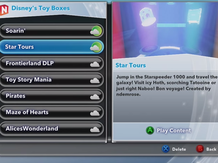 But the coolest part about the game is called "Toy Box Mode."