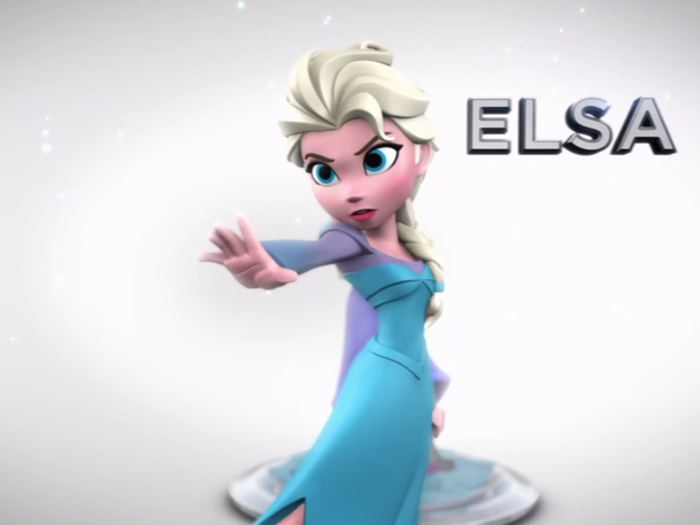 ... and your friend can play as Elsa from the movie "Frozen."