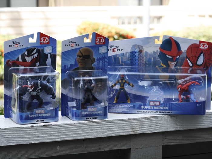 These are some of the other characters that are available for "Disney Infinity 2.0." Each one costs around $15, or $40 for a play set.