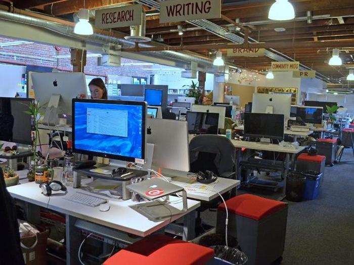 So, where do people actually do work? Pinterest has an open floor plan. Not even its CEO has a separate office.