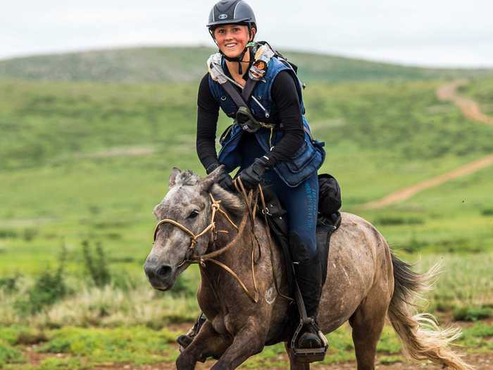 Lara Prior-Palmer is the youngest and first female rider to win the Mongol Derby.