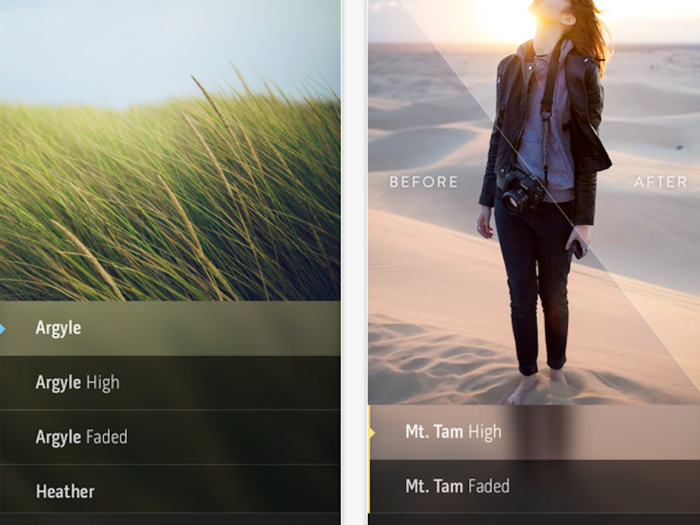 The Litely app, for example, offers more filters to choose from.