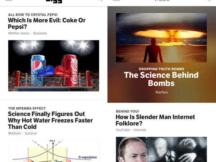 Digg is the best app for staying on top of your RSS feed.