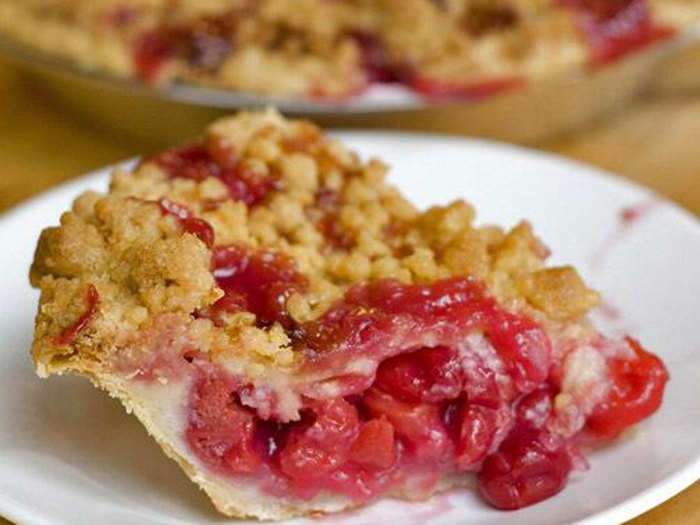 MICHIGAN: Traverse City is the largest cherry producer in the U.S., and Grand Traverse Pie Company makes a mean cherry pie with a crumbling crust and gooey inside.