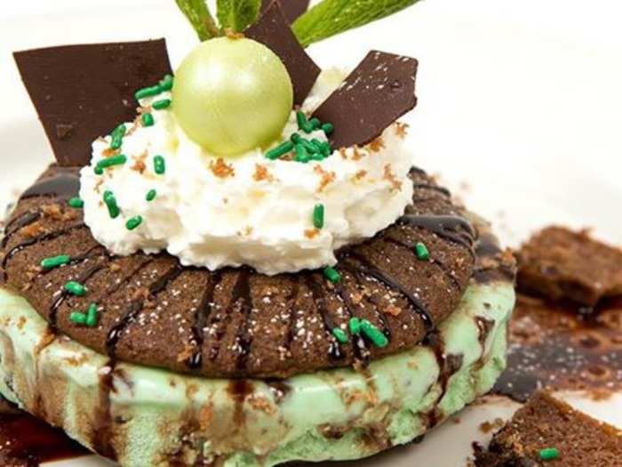 NEVADA: Everything is bigger in Vegas, including the desserts. Gluttons can order the King Kong sundae from The Sugar Factory, which comes with 24 scoops of ice cream, chocolate martinis, and a double chocolate chip cookie and mint ice cream sandwich.