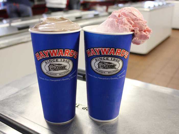 NEW HAMPSHIRE: Frappes are a New England tradition, and no place makes them better than Hayward