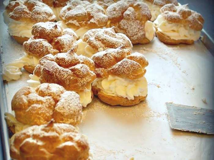 WISCONSIN: Original Cream Puffs, a messy treat loaded with sweet cream between a scrumptious puff shell, has been a must-eat at Wisconsin