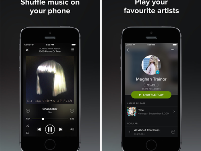 Spotify is the best music app out there.