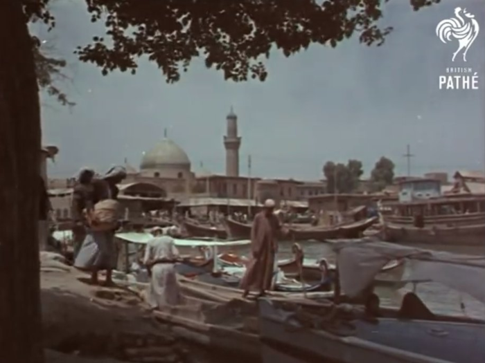 The film continues on to the port-city of Basra. It