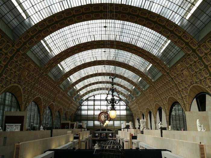 #6 The Musee D’Orsay is located in a former railway station.