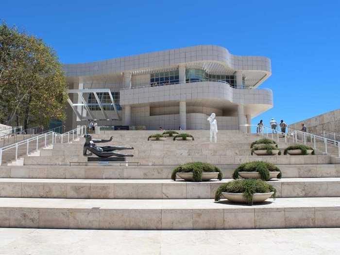 #4 The Getty Center sits atop a hill overlooking Los Angeles.