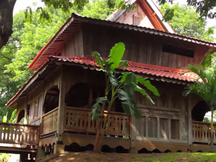 A traditional house crafted in Bali also sits on the property.