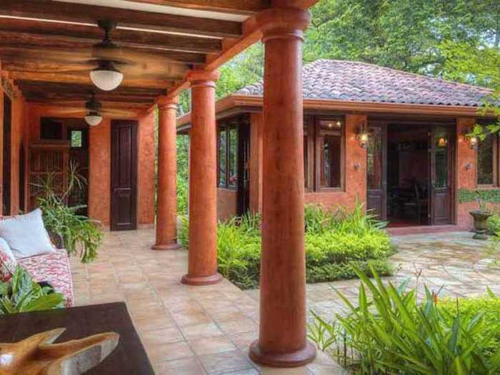 Verandas abound in the compound with plenty of places to sit and relax in the seclusion.