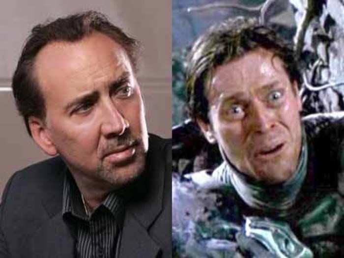 Nicolas Cage passed up the role of the Green Goblin in "Spider-Man."