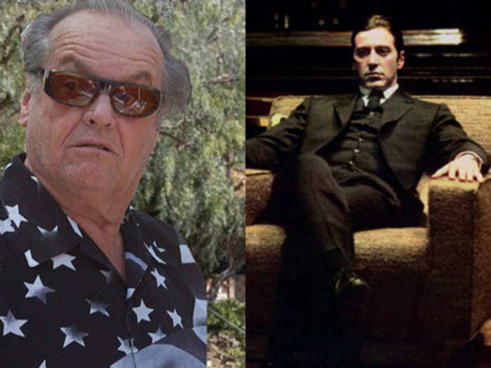 Jack Nicholson declined an offer to play Michael Corleone in "The Godfather."