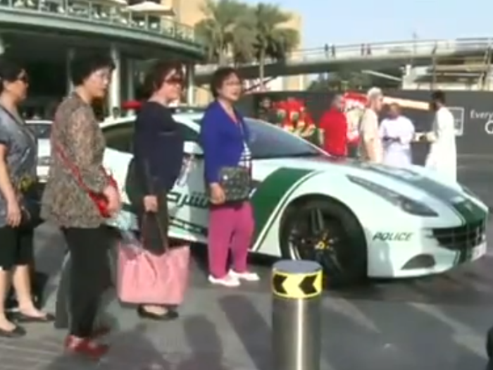 Part of the goal of the supercars is to impress tourists — looks like it