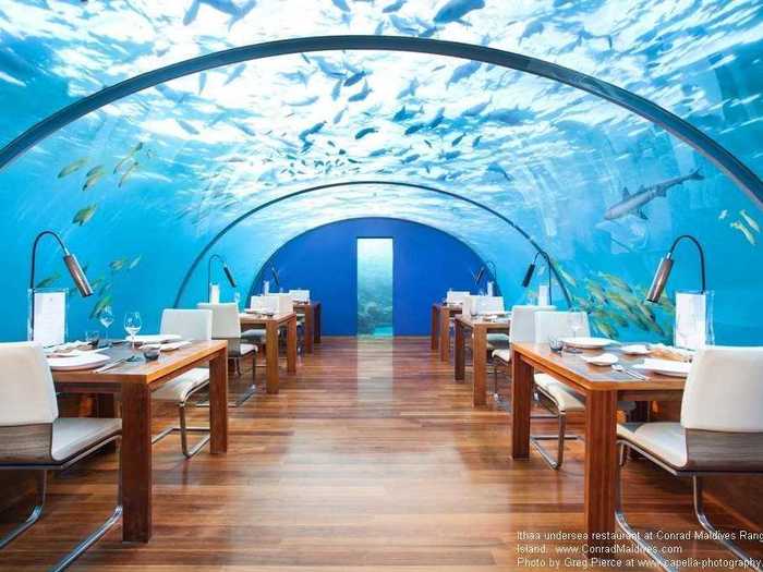 Hilton has collected some even more impressive holdings since then — like the Conrad Maldives, which has a restaurant under the sea.