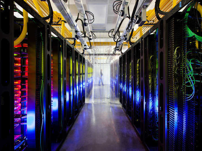 In the campus network room, routers and switches allow data centers to talk to each other. The network  connecting these sites can run at speeds that are more than 200,000 times faster than a typical home Internet connection.