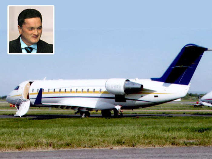 Gautam Singhania, chairman of the Raymond Group, owns this Challenger jet featuring an advanced Collins ProLine IV EFIS avionics system.