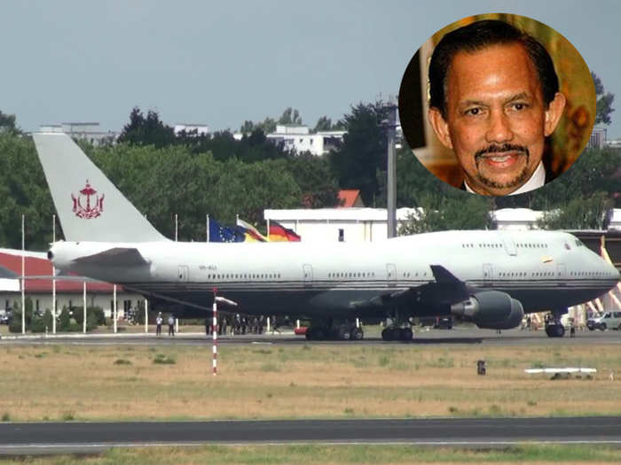 The Sultan of Brunei bought his Boeing 747-430 for more than $100 million. He has other aircraft, but this is his biggest, and probably most luxurious.