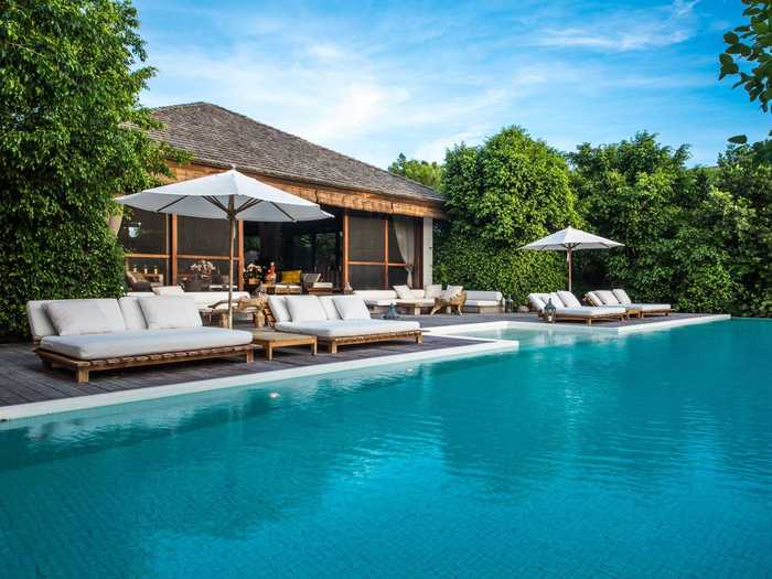 And of course, each villa has its own pool with outdoor lounge seating.