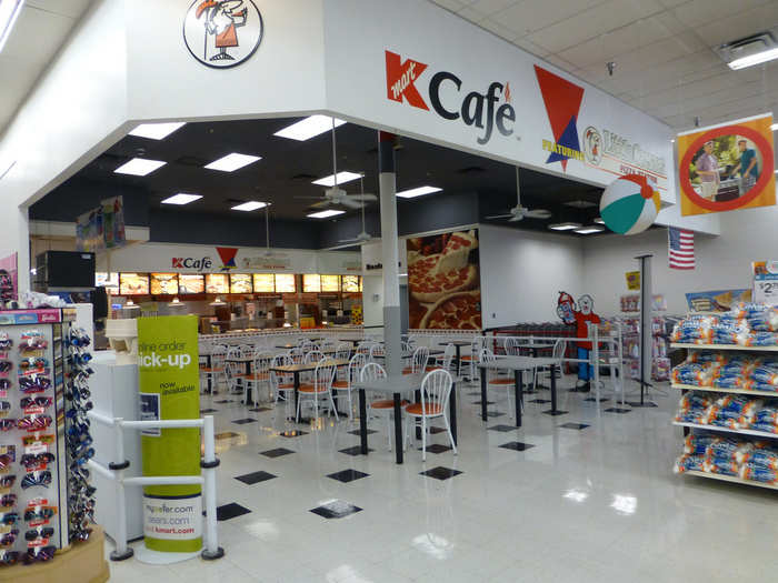 This cafe at the Kmart in Wooster, Ohio, appears to be open, but it doesn