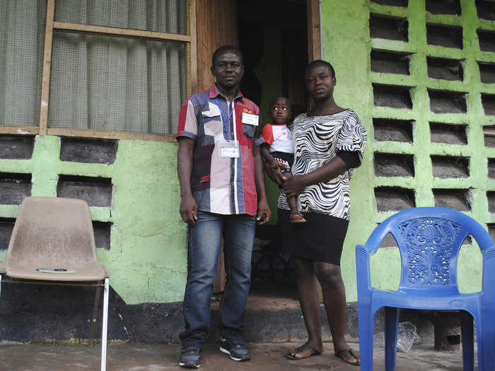 Healthcare worker Marvin Kai was originally sickened after treating patients, but is now Ebola free and back living with his wife and son in Monrovia, Liberia.