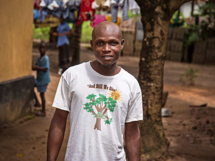 Sulaiman Kemokai, 20, spent 25 days in treatment in Sierra Leone. His joints are stiff now, but the virus is gone from his system.