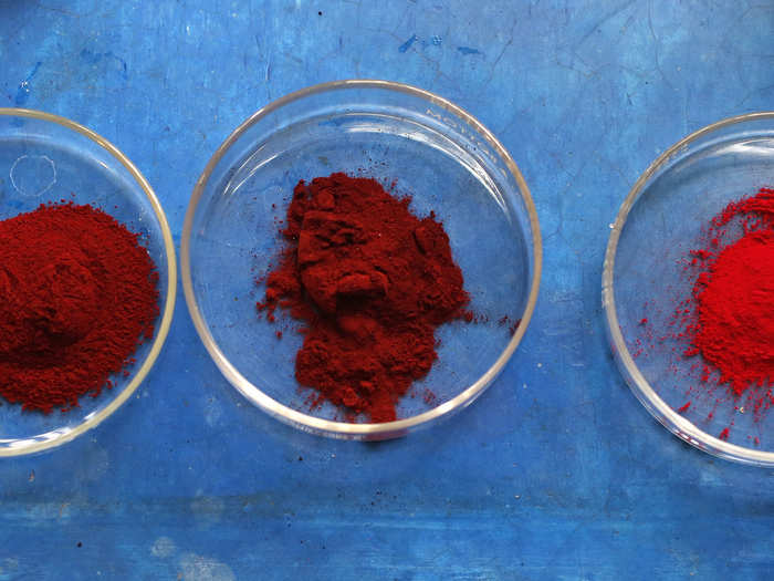 That substance is then processed into a powder or mixed with water and made into a liquid. The pigment can take on several different shades, making it widely appealing for a variety of uses. The ancient industry has seen a recent economic revival in South and Central America. Today, Peru exports the most of the dye; the country produces close to 200 tons of it each year.