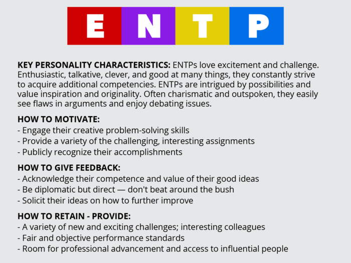 Be direct with ENTPs.