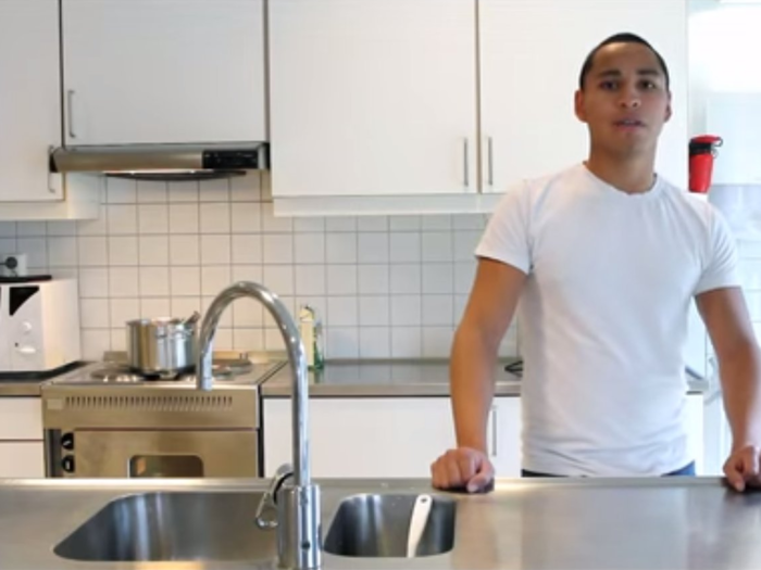 This is Jack. Before he went to prison, he was in school to become a chef and now uses the kitchen to practice. "I feel good inside here," he says. "I feel that I can become a better person."