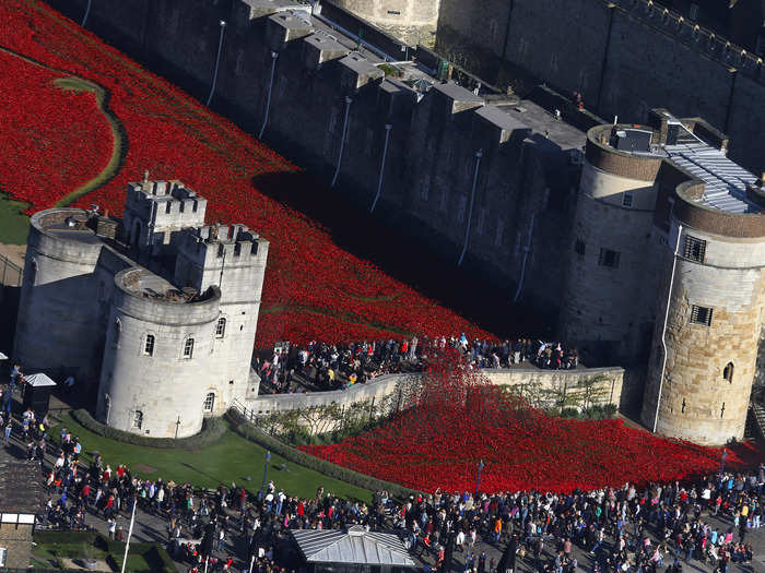 Thousands turned out to see the finished installation on October 27.