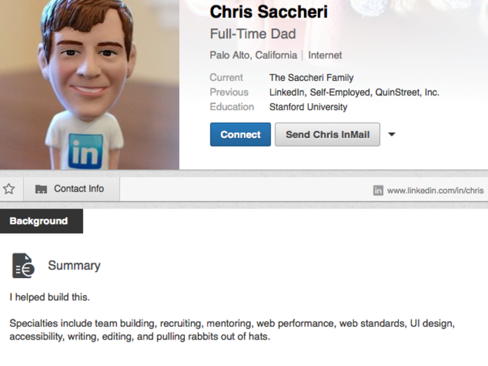 Chris Saccheri: From building LinkedIn to stay-at-home dad