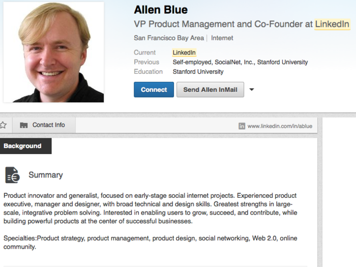 Cofounder Allen Blue: From Web designer to multimillionaire