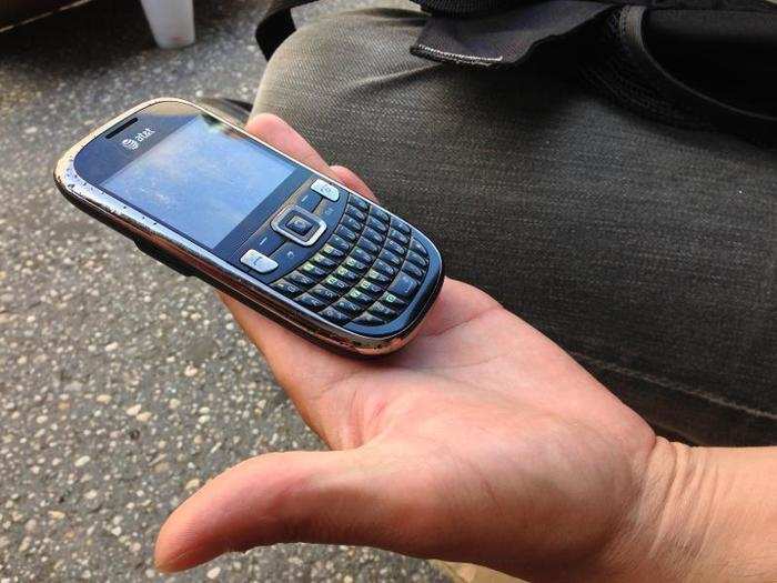 He uses his AT&T smartphone primarily for texting and job interviews.