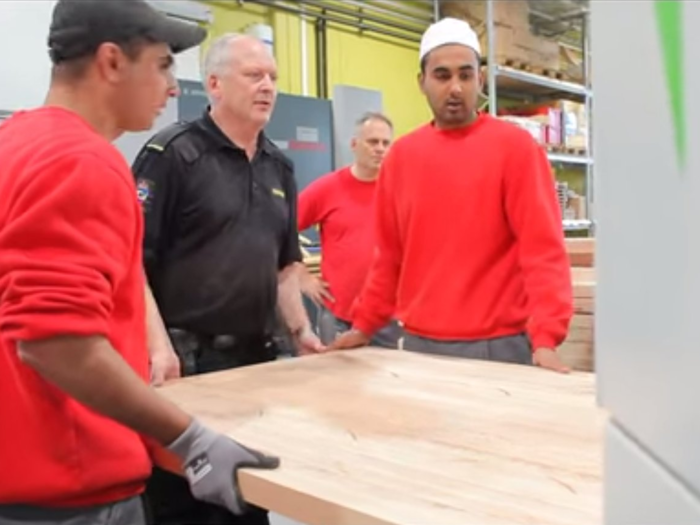 Inmates have jobs like woodworking at the prison that require these tools.