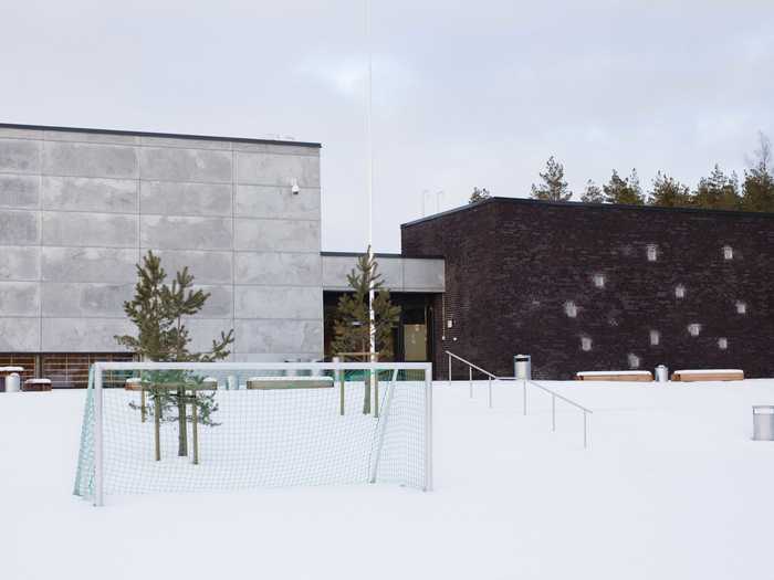 And inmates get to experience all four seasons on the grounds. In nice weather, they can play sports on fields outside.