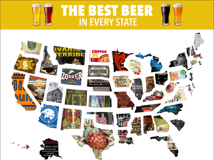 Some of the brews on our map of the best beers by state are unavailable over state lines.