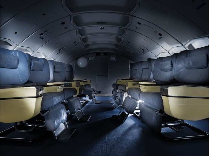 Another seating lounge lets you relax in first-class seats.