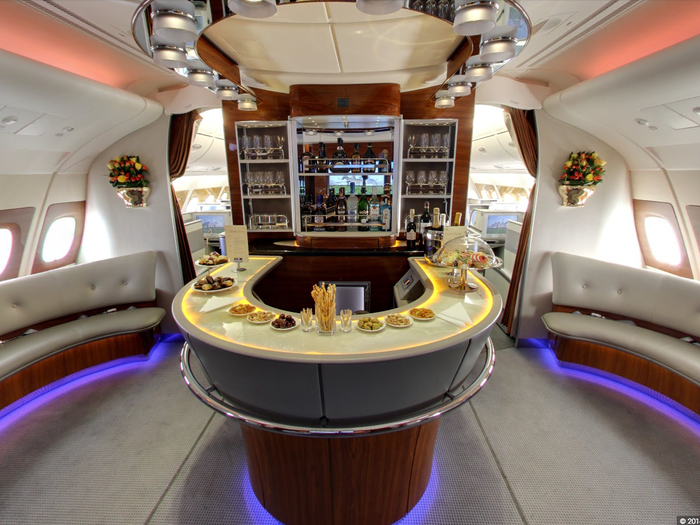 This is the bar aboard the world