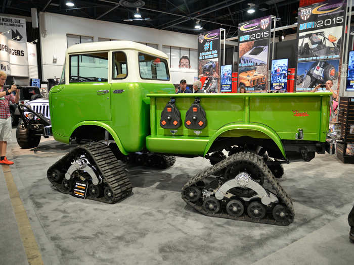 Classics like this Daystar Jeep Forward Control truck with tank tracks ...