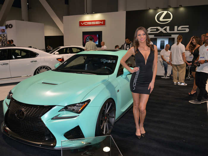 ... or this seductive, teal-colored Lexus Insta-Built RC-F coupe.