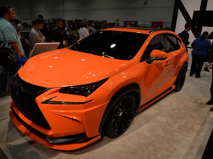 Lexus also brought this eye-catching orange NX200T F-Sports SUV, by 360 Elite Motorworks.